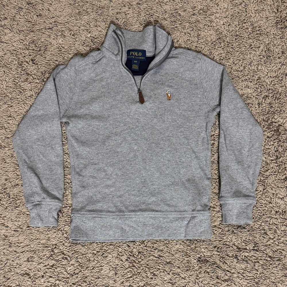 Polo by Ralph Lauren kids  Zip-Up Sweater in Gray